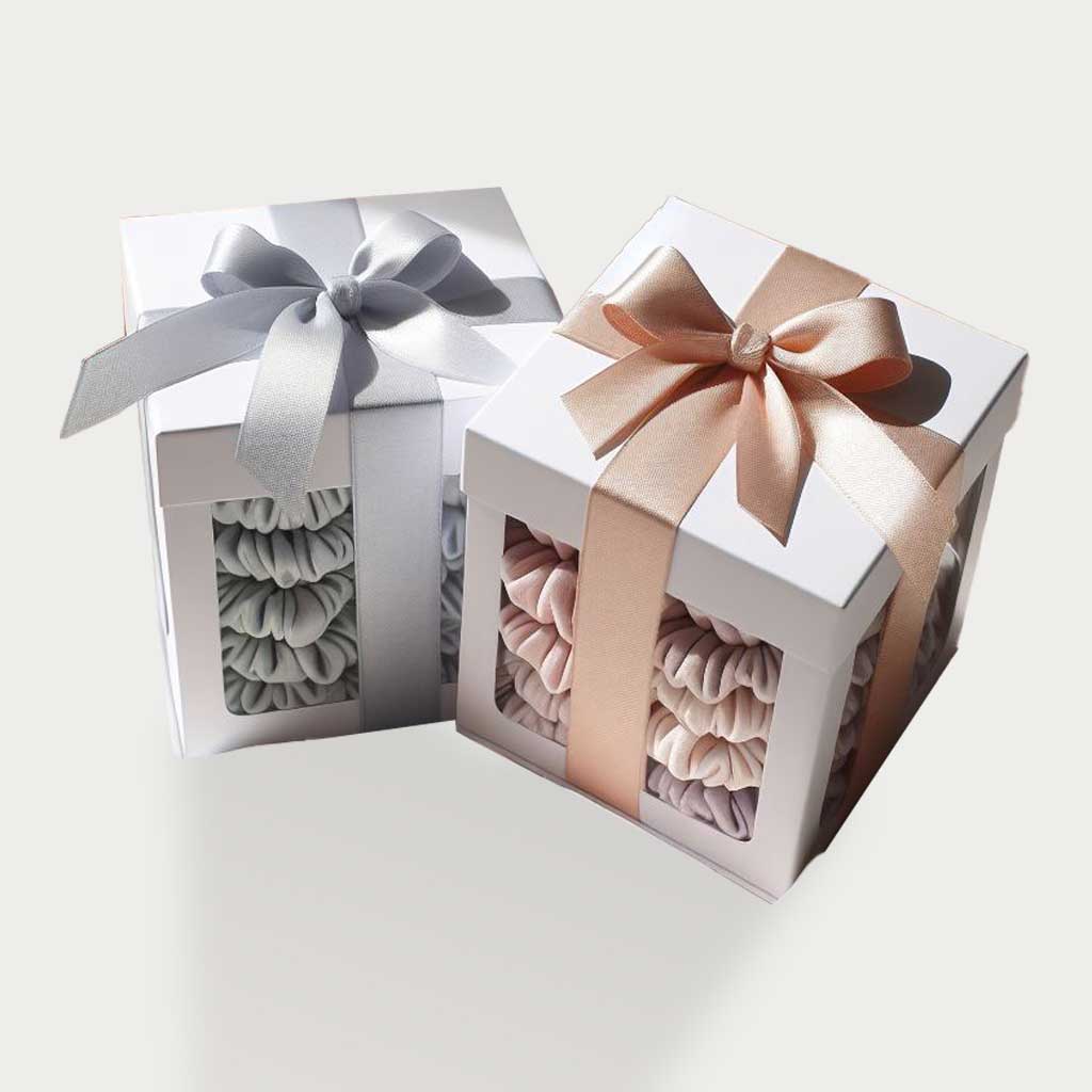 CUSTOM MANUFACTURING OF SCRUNCHIES WITH PACKAGING by Tie Solution, First Adress in Europe